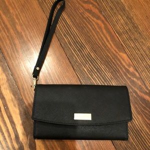 Late Spade Black Wristlet